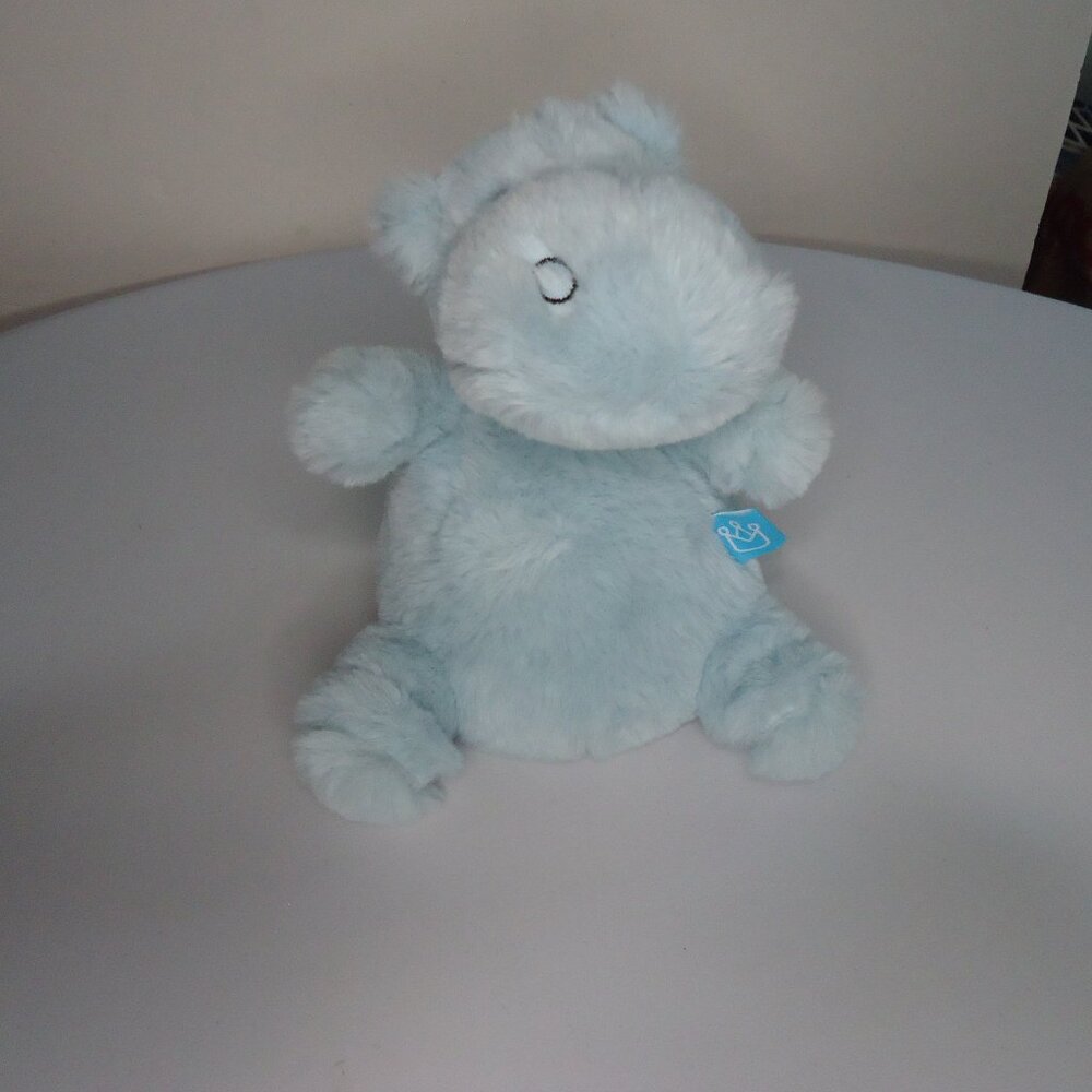 Manhattan Toy Company Baby Blue Hippo Beanie Plush 2019 7”